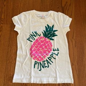 crewcuts pineapple T-shirt with flippable sequins